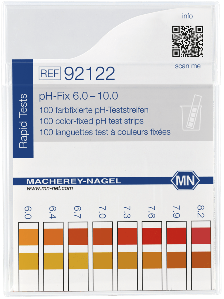 กระดาษวัดค่า pH 6.0 - 10 (pH test strips, pH‑Fix 6.0–10.0, fixed indicator )