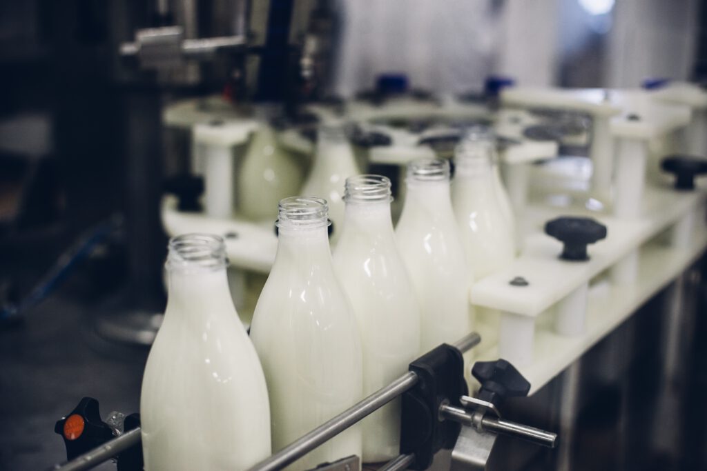 milk bottling factory