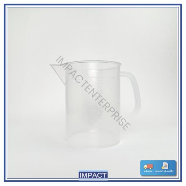บีกเกอร์พลาสติกมีหูจับ Beaker PP Handle 5000ml