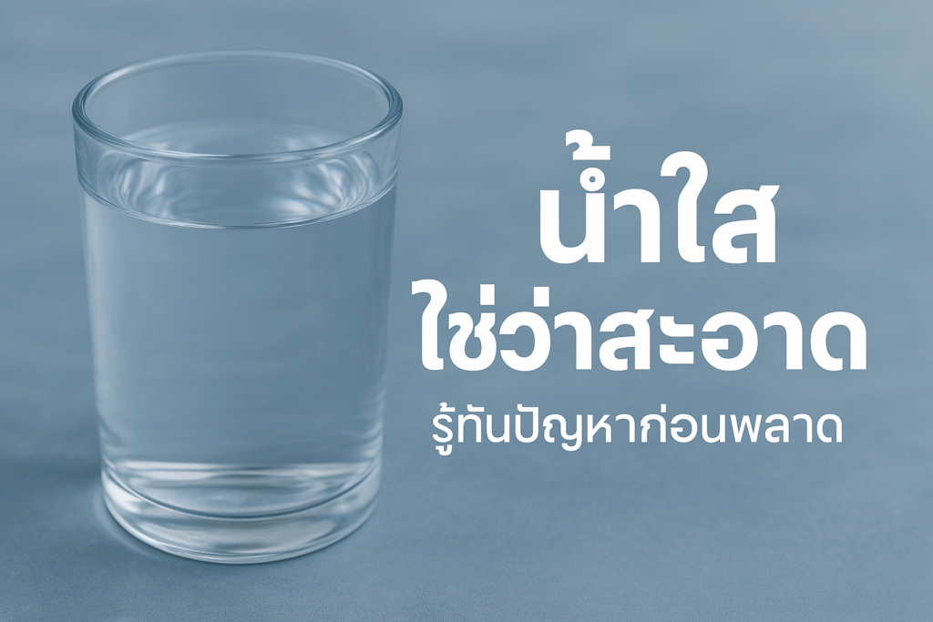น้ำใสใช่ว่าสะอาด