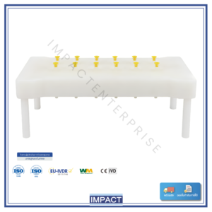 ฝา Vacuum Manifold CHROMABOND 730175N 12 ช่อง พร้อมข้อต่อสีเหลืองและขา 4 ขา